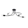 Lustr LEVAR černý 4xE27 15W ocel 32x47x75cm Sollux Lighting Náhled obrázku produktu 1