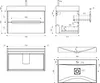 doporro Waschbeckenunterschrank Waschtisch mit Unterschrank Produktbild-Vorschau 7