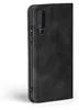 A black flip cover case for a Samsung Galaxy A50 phone is shown from the side. Produktbild-Vorschau