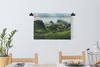 MuchoWow® Wandteppich Wandbehang Blick von den Bergen auf Produktbild-Vorschau 3