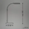 A technical drawing of a desk lamp with dimensions indicated. Produktbild-Vorschau