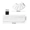 Dimensions of two white microfiber cleaning pads for a steam cleaner. Náhled obrázku produktu