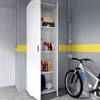 Dmora Armadio Multiuso 2 Ante Aixam 35x190h cm Bianco, 2 Anteprima dell’immagine prodotto 4