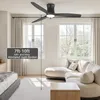Sofucor Deckenventilator, modern, 132 cm, Massivholz, mit Produktbild-Vorschau 4