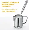 A milk frother and pitcher are shown in use. Anteprima dell’immagine prodotto