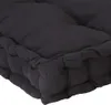 vidaXL Palettenkissen Baumwolle 120×40×7 cm Schwarz Produktbild-Vorschau 8