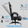 Yaheetech Gaming Stuhl mit Massagefunktion, ergonomischer Produktbild-Vorschau 4