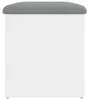 vidaXL Úložná lavica biela 62 x 42 x 45 cm Materiál na báze Náhľad obrázku produktu 6