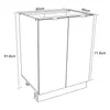 VCM Küchenschrank | Maße ca. H. 82 x B. 60 x. T. 46 cm | Produktbild-Vorschau 5