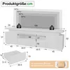 ProximaX TV-Schrank Hochglanz Weiß mit RGB-LED, Stauraum & Produktbild-Vorschau 3