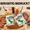 T-Rex Dino Tasse Geschenk Wenn Du Glücklich Bist Und Du Es Produktbild-Vorschau 2