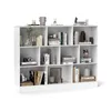 A white bookshelf filled with various decorative items and books. Náhľad obrázku produktu