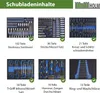 Werkstattwagen 249-tlg. bestückt 8 Schubladen Produktbild-Vorschau 3