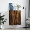 vidaXL Nástenná skrinka Smoked Oak 69,5x34x90 cm Náhľad obrázku produktu 3