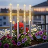 LED Solar Gartenstecker 43 cm im Sprudelsäulen Design - 4er Produktbild-Vorschau 7