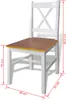 set da pranzo 5 pezzi marrone e bianco Anteprima dell’immagine prodotto 12