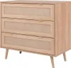 Finori Kommode Bali 03A Sonoma-Eiche und Raffia-Druck Produktbild-Vorschau 23