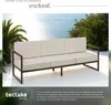 Canapé de jardin COMOSA 3 places - marron/beige Voir les images du produit 4
