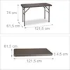 Relaxdays Gartentisch klappbar BASTIAN, rechteckig H x B x Produktbild-Vorschau 4