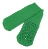 Kinder ABS-Socken aus Baumwolle Einfarbig: Noppen Grasgrün Produktbild-Vorschau 2