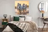 MuchoWow® Poster Pferde - Wasser - Strand - Tiere 100x100 Produktbild-Vorschau 4