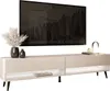 A modern TV stand with a large TV mounted above it. Náhled obrázku produktu