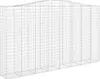vidaXL Gabionen mit Hochbogen 6 Stk. 400x50x220/240cm Produktbild-Vorschau 3