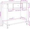 vidaXL Stolik konsola czarny 75x34,5x75 cm materiał Podgląd zdjęcia produktu 6