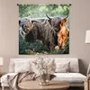 MuchoWow® Wandteppich Wandbehang Schottische Hochlandrind - Produktbild-Vorschau 5