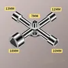4 Wege Dreikantschlüssel, 5 Größen (7mm/10mm/12mm/13mm/18mm Produktbild-Vorschau 2