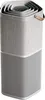 A modern air purifier with a layered, square design and a fabric-wrapped body. Podgląd zdjęcia produktu