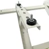 A close-up view of a white metal bracket with rubber feet and bolts, likely part of an air conditioning mounting system. Anteprima dell’immagine prodotto
