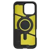 The back of a black iPhone case with a yellow interior. Produktbild-Vorschau