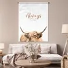 MuchoWow® Wandteppich Wandbehang Schottisches Hochlandrind Produktbild-Vorschau 5