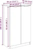 A diagram showing the dimensions of a two-door cabinet. Anteprima dell’immagine prodotto