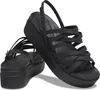 crocs Brooklyn Strappy Low Wedge Women Schwarz Croslite Produktbild-Vorschau 2