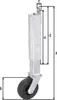 Alberts 416850 Galet de porte, pour portes légères, jusqu'à Voir les images du produit 4