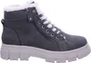 A single gray boot with white fur lining and a thick sole, shown from the side against a white background. Produktbild-Vorschau