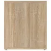 vidaXL Szafka pod TV dąb sonoma 100x35x40 cm materiał Podgląd zdjęcia produktu 8