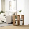 vidaXL Raumteiler-Bücherregal Artisan-Eiche 69,5x29x69,5 cm Produktbild-Vorschau 4