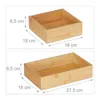 Relaxdays Ordnungsboxen 5er Set, Schubladen Ordnungssystem Produktbild-Vorschau 5