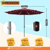 Ombrellone Izrielar 3,5 m con illuminazione a LED – Grande Anteprima dell’immagine prodotto 2