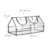 relaxdays Folienfrühbeet PVC mit 2 Fenstern Produktbild-Vorschau 4