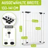 BOMI® Extrahoch Treppenschutzgitter 73-161 cm | Zum Klemmen Produktbild-Vorschau 7
