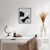 Gerahmtes Poster - Schwarzer Rahmen - Schwarz Weiß Statue - Produktbild-Vorschau 6
