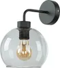 Wandleuchte Grau Schwarz E27 Glas Metall Modern Wandlampe Produktbild-Vorschau 2