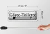 Blechschild  Gäste – Toilette rechts Pfeil, 27x10 cm, Produktbild-Vorschau 6