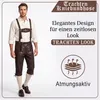 Trachten Kniebundhose Jeans Hose mit Hosenträgern, Produktbild-Vorschau 3