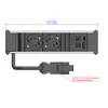BACHMANN CONI 2x Schutzkontakt 1xUSB A/C 22W, schwarz Produktbild-Vorschau 2