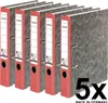 Original Falken 5er Pack Recycling-Ordner Wolkenmarmor.  Produktbild-Vorschau 2